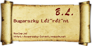Bugarszky Lóránt névjegykártya