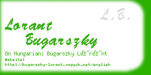 lorant bugarszky business card